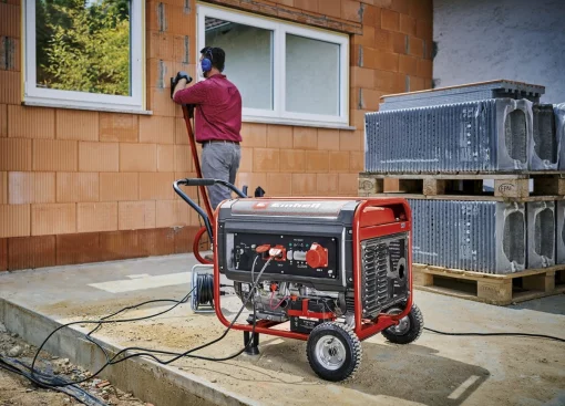 Генератор бензиновий Einhell TC-PG 65/E5, 230В/380В, 3.6/6.51кВт, електростартер, 25л, 83кг