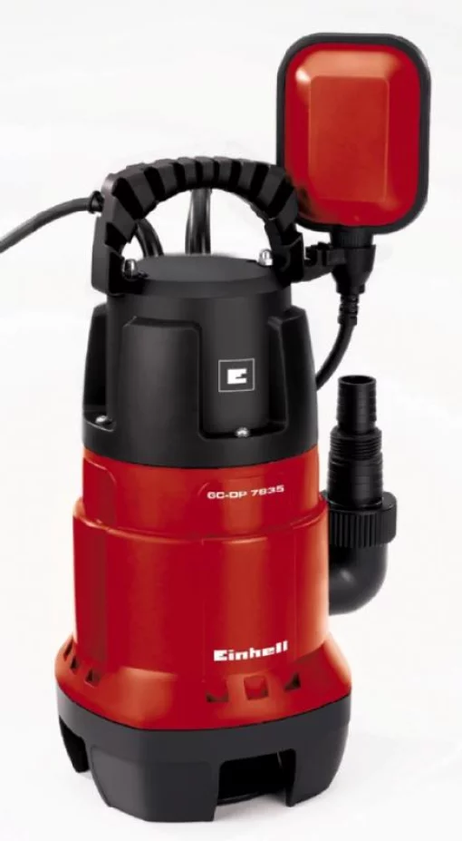 Насос дренажний Einhell GC-DP 7835, 780Вт, 15700л/год, вис. 8м, глиб. 8м, 5.2кг