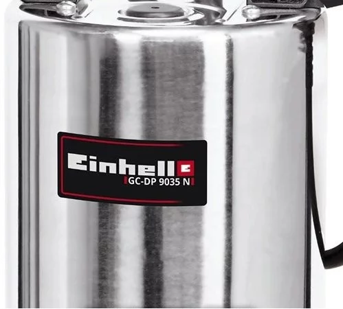 Насос дренажний Einhell GC-DP 9035 N, 900Вт, 18000л/год, вис. 9м, глиб. 5м, корпус нержавіюча сталь, 5.95кг