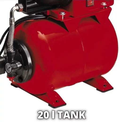 Насосна станція Einhell GC-WW 1045 N, 1050Вт, 4500л/год, бак 20л, вис. 48м, глиб. 8м, 15.1кг