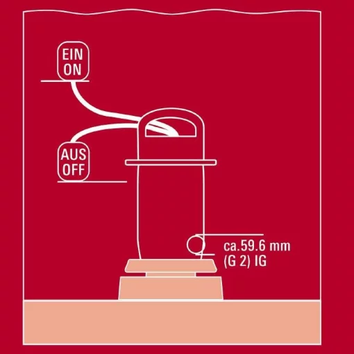 Насос дренажний Einhell GE-DP 900 Cut, 900Вт, 16000л/год, вис. под. 11.5м, занурення 7м, 12.8кг