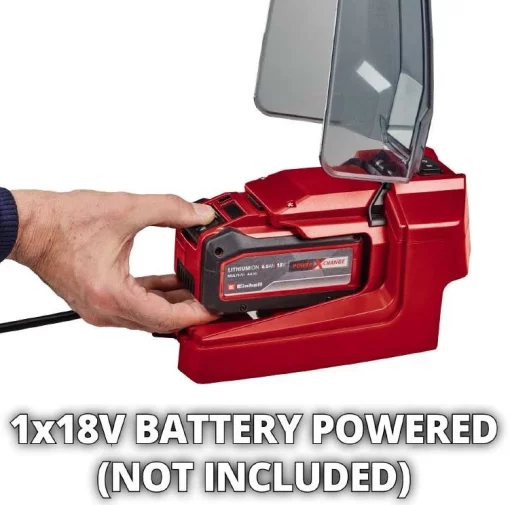 Насос дренажний EInhell GE-DP 18/25 Li - Solo, PXC, акумуляторний, 18В, 7500л/год, висота 5м, глибина 4м, 2.8кг без АКБ та ЗП