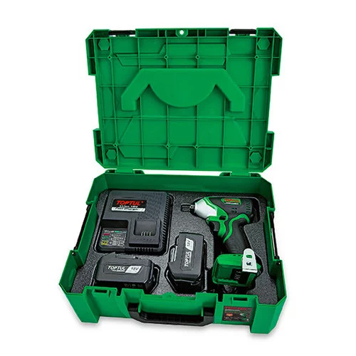 Акумуляторний шуруповерт безщітковий 18 V 150-280Nm 0-4300б/хв TOPTUL KPB-226AE