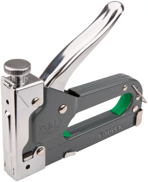 Степлер TOPEX, 6-14мм, тип скоби G, регулювання забивання скоби