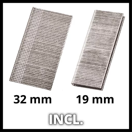 Степлер-цвяхозабивач акумуляторний Einhell TE-CN 18LI - Solo PXC 18В скоба 16-22/5.7мм цвяхи 15-32/1мм 20уд/хв 2.07кг без АКБ та ЗП