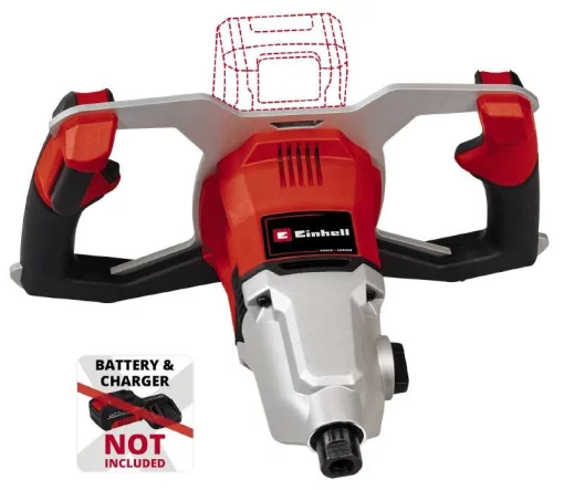 Міксер будівельний акумуляторний Einhell Professional TP-MX 18-2LI BL - Solo PXC 18В 60Нм 450/720об/хв М14 5.11кг без АКБ та ЗП