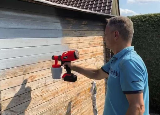 Фарборозпилювач акумуляторний Einhell TC-SY 18/60LI Solo 18В 650мл/хв бачок 800мл без АКБ та ЗП