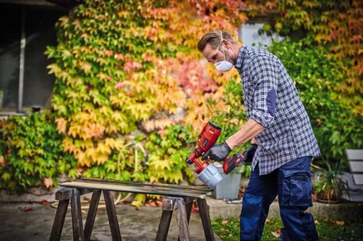 Фарборозпилювач акумуляторний Einhell TC-SY 18/60LI Solo 18В 650мл/хв бачок 800мл без АКБ та ЗП