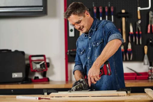 Пила дискова акмуляторна Einhell TE-CS 18/89LI - Solo PXC 18В 89х10мм 1.72кг без АКБ та ЗП