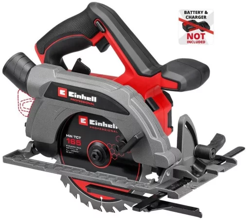 Пила дискова акумуляторна Einhell TP-CS 18/165 Li BL-Solo 18В 5000об/хв 165х20мм 2.95кг без АКБ та ЗП