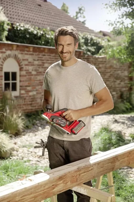 Рубанок акумуляторний Einhell TE-PL 18/82LI-Solo PXC 18В 82мм стругання до 2мм 2.4кг без АКБ та ЗП