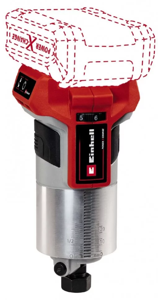 Фрезер акумуляторний Einhell Professional TP-RO 18LI BL - Solo 18В цанга 6 та 8мм 10000-30000об/хв 2.26кг без АКБ та ЗП