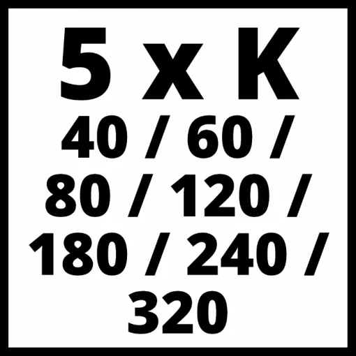 Набір шліфстрічок Einhell до TE-BF 18 Li, 9x457мм, 35шт