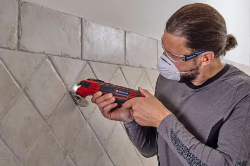 Багатофункціональний інструмент реноватор Einhell TE-MG 350 EQ 350Вт 11000-20000об/хв LED набір насадок кейс 1.31кг