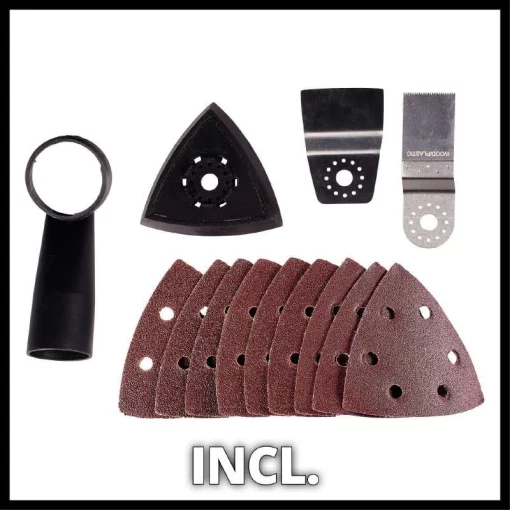 Багатофункціональний інструмент реноватор Einhell TC-MG 250 CE 250Вт 11000-20000об/хв набір насадок 1.02кг