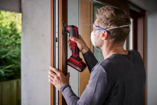 Багатофункціональний інструмент акумуляторний реноватор Einhell TE-MG 18/1 Li - Solo PXC 18В набір насадок 0.83кг без АКБ та ЗП