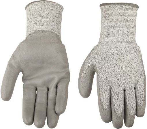 Рукавички робочі Tolsen, захист від порізів, р.10, сірий