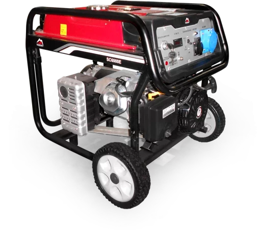 Генераторна установка SC6000E-II 1ф 5,0кВт, ел.старт, бак-25л, колеса