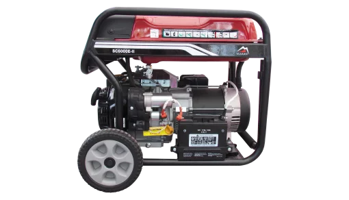 Генераторна установка SC6000E-II 1ф 5,0кВт, ел.старт, бак-25л, колеса