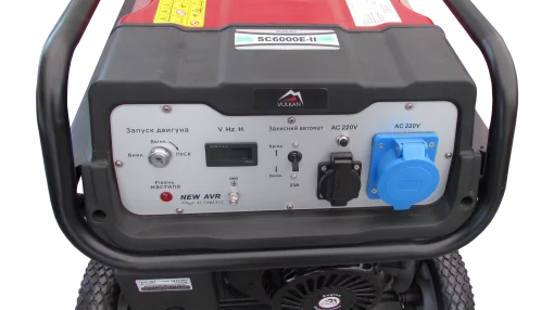 Генераторна установка SC6000E-II 1ф 5,0кВт, ел.старт, бак-25л, колеса