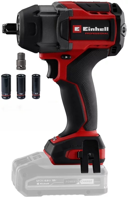 Гайковерт ударний акумуляторний Einhell Professional TP-CW 18/750-C Li BL - Solo 18В 750Нм 0-2200об/хв 1.78кг без АКБ та ЗП