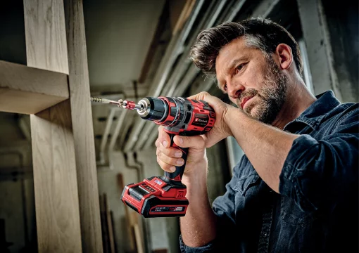 Шурупокрут-дриль ударний акумуляторний Einhell TP-CD 18/50 Li-i BL 2x2Ah PXC 18В акб 2х2А·год 50Нм кейс 2.02кг