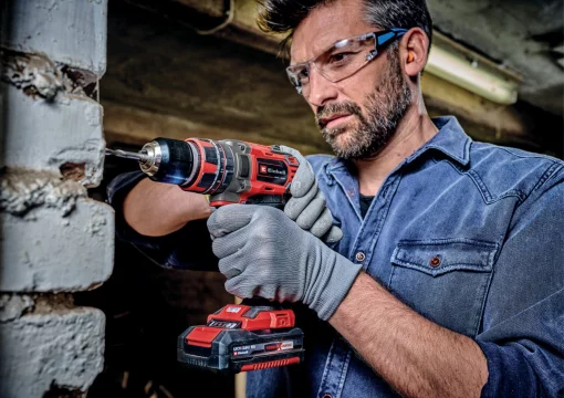 Шурупокрут-дриль ударний акумуляторний Einhell TP-CD 18/50 Li-i BL 2x2Ah PXC 18В акб 2х2А·год 50Нм кейс 2.02кг