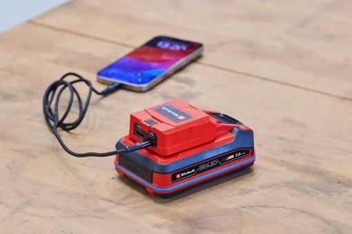 Зарядний пристрій USB акумуляторний Einhell TC-CP 18 Li USB A/C - Solo PXC 18В Type-A/Type-C 2 A 0.06кг без АКБ та ЗП