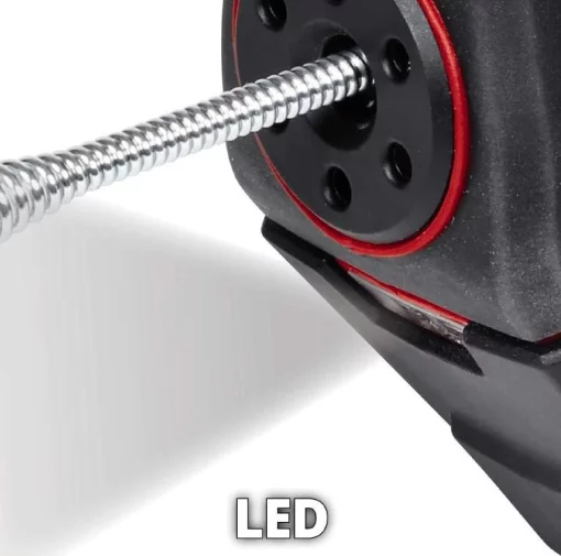 Пристрій для прочищення труб Einhell TE-DA 18/760LI - Solo акумуляторний PXC 18В 560об/хв трос 7.6м d7мм 16-55мм 3.62кг без АКБ та ЗП