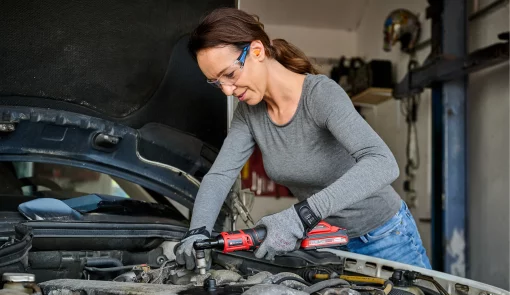 Гайковерт акумуляторний Einhell TE-RW 18/60 Li - Solo 18В 60Нм 260об/хв LED 3/8"-1/2" 0.82кг без АКБ та ЗП