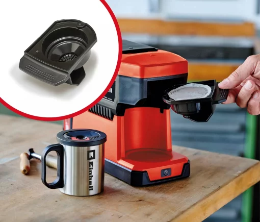 Кавомашина акумуляторна Einhell TE-CF 18 Li - Solo PXC 18В 240мл 80°С 1.2кг без АКБ та ЗП