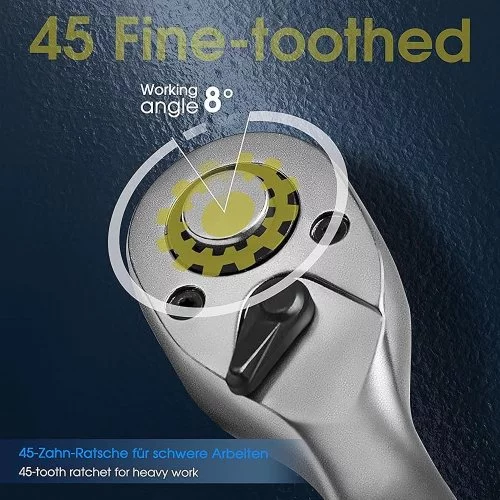 Ключ-тріскачка S&R 1/2&quot; 260 мм із реверсом