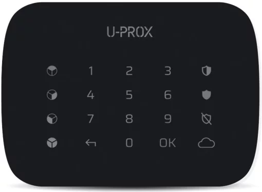 Бездротова сенсорна клавіатура U-Prox Keypad G4 Black, 4 групи, бездротовий, чорний