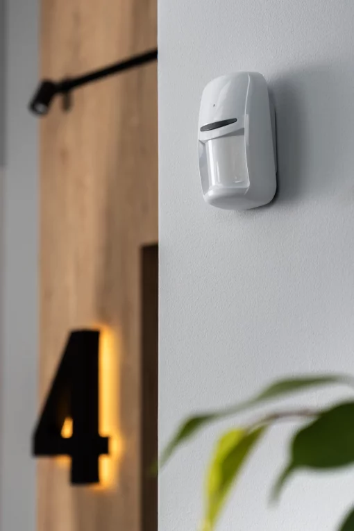 Датчик руху та розбиття скла типу "штора" U-Prox PIR Combi VB White, бездротовий, білий