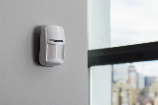 Датчик руху та розбиття скла типу "штора" U-Prox PIR Combi VB White, бездротовий, білий