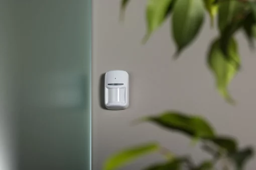 Датчик руху та розбиття скла типу "штора" U-Prox PIR Combi VB White, бездротовий, білий