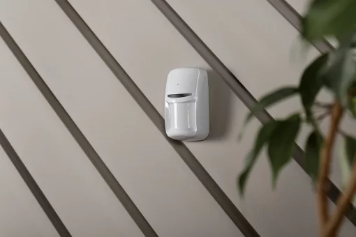 Датчик руху та розбиття скла типу "штора" U-Prox PIR Combi VB White, бездротовий, білий