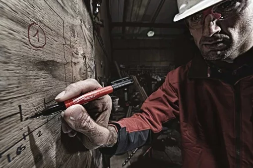 Маркер Milwaukee InkZAll синій/червоний/зелений/чорний, набір 4шт