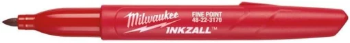 Маркер Milwaukee InkZAll, водостійкий, червоний, 1шт