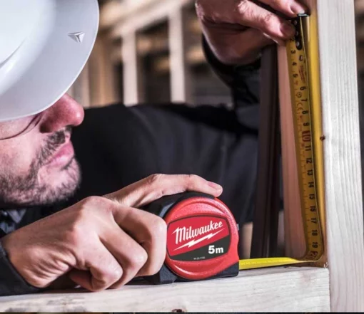 Рулетка Milwaukee, 5мх19мм, з фіксатором змотування, АБС-пластик