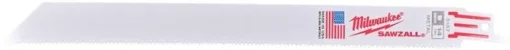 Полотно пиляльне для шабельної пилки Milwaukee THIN KERF по металу, крок зуба 1.8ммх230мм, 5шт