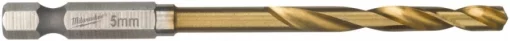 Свердло по металу Milwaukee RedHEX HSS-G TiN, 5х31х80мм
