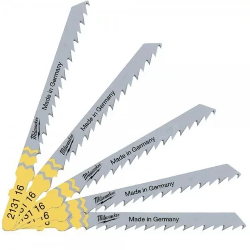 Полотно пиляльне для електролобзика Milwaukee T144D по дереву, крок зуба 4ммх75мм, 5шт