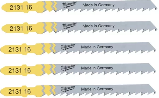 Полотно пиляльне для електролобзика Milwaukee T144D по дереву, крок зуба 4ммх75мм, 5шт