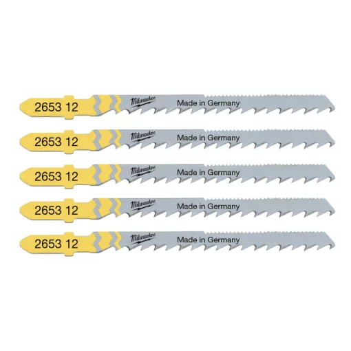 Полотно пиляльне для електролобзика Milwaukee Special по дереву, крок зуба 4.5ммх75мм, 5шт