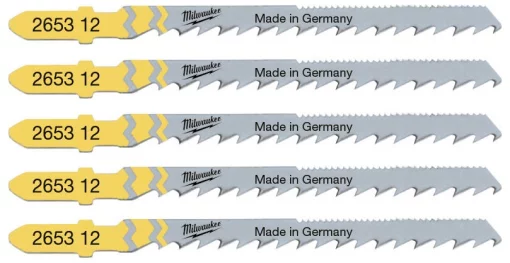 Полотно пиляльне для електролобзика Milwaukee Special по дереву, крок зуба 4.5ммх75мм, 5шт