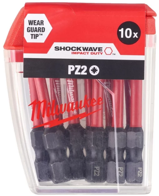 Біти Milwaukee Shockwave PZ2х50мм, набір 10шт