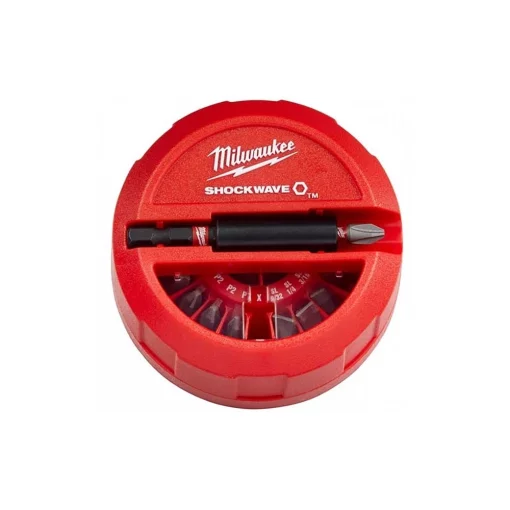 Біти Milwaukee Shockwave, сталь, кейс, набір 15шт
