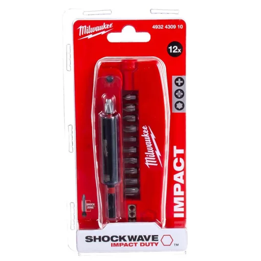 Біти Milwaukee Shockwave, знімач ізоляції 0.75,1.0,1.5,2.5мм, сталь, кейс, набір 12шт