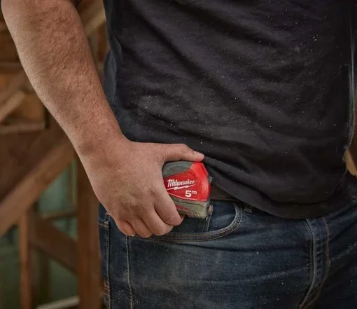 Рулетка Milwaukee Pro Compact, 3мх16мм, з фіксатором змотування, АБС-пластик